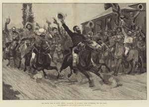La guerra dei Basuto in Sudafrica, partenza dei Burghers da Outshoorn per il fronte